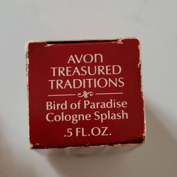 Vintage AVON Bird of Paradise Cologne Splash EMPTY Fragrance Bottle w Box 1989 - Picture 5 of 9